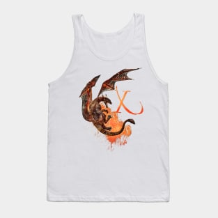 Drachen Buchstabe X Tank Top